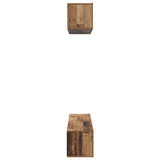 TV Cabinet Set Wall-mounted 4 pcs Old Wood Engineered Wood 3393360