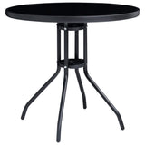 5 Piece Garden Dining Set Aluminium and Textilene Black 3070656