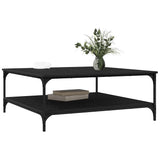 Coffee Table Black oak 100 x 100 x 40 cm Engineered Wood 883502