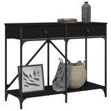 Console Table Black 100x39x78.5 cm Engineered Wood 835484