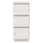 Sideboards 2 pcs White 32x34x75 cm Solid Wood Pine 813368