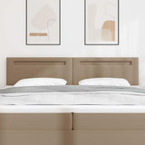 LED Headboard Cappuccino 200 cm Faux Leather 42007316