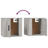 2 Piece TV Cabinet Set Concrete Grey Engineered Wood 3188426