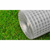 140432 Chicken Wire Fence Galvanised Steel 25x1 m Silver