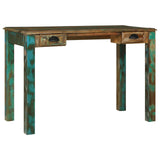 Writing Desk Brown 112 x 55 x 76 cm Solid Reclaim Wood 358877