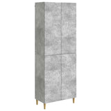 Cabinet Set 2 pcs Concrete Grey Engineered Wood 3416703