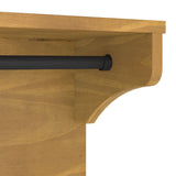 Wall-mounted Coat Rack SANDNES 87x30x42 cm Solid Wood Pine 4010473