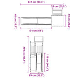 Outdoor Playset Impregnated Wood Pine 3279111