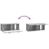 Wall-Mounted TV Cabinet Grey Sonoma 78.5 x 31 x 30 cm 898721