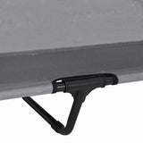 Raised Dog Bed Light Grey 127 x 81 x 108 cm Fabric and Steel 42008219