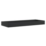 Wash Basin 120x46x11 cm Mineral Cast/Marble Cast Matt Black 155983