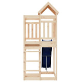 Outdoor Playset Natural Wood, Blue Solid Pine Wood, Polypropylene 3156871
