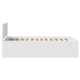Bed Frame with Headboard White 120 x 190 cm Engineered Wood 3408592