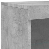 Sideboard with LED Lights Concrete Grey 162x37x100 cm 3209145