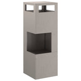 Fire Pit Brown 35 x 35 x 100 cm Weathering Steel 858931