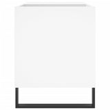 Record Cabinet White 85x38x48 cm Engineered Wood 831708