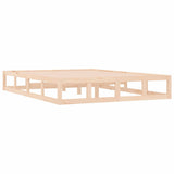Bed Frame without Mattress 120x200 cm Solid Wood 820791