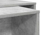 Coffee Table Set 2 pcs Concrete Grey Engineered Wood 8000263