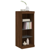 Sideboard with LED Lights Brown Oak 41x37x100 cm 836734