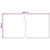 Balcony Screen Dark Grey 1000 x 100 cm Poly Rattan 42032626