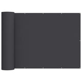 Balcony Privacy Screen 180 x 800 cm Fabric with PU Coated Black 42036676