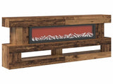 Electric Fireplace Old Wood 150 x 21 x 77 cm Engineered wood 8020838