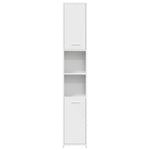 Bathroom Cabinet White 30x30x183.5 cm Engineered Wood 802597