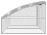 Chicken Cage 2 pcs Silver 400 x 200 x 200 cm Steel and PE 3381107