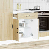 Kitchen Base Cabinet Kalmar Sonoma Oak Engineered Wood 853490
