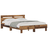 Bed Frame Old Wood 160 x 200 cm Engineered Wood 3417307