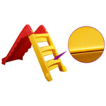 ZNTS Foldable Slide for Kids Indoor Outdoor Red and Yellow 92578