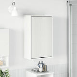 Bathroom Cabinet with Door High Gloss White 39 x 23.5 x 65 cm 883388