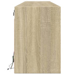 TV Wall Cabinet with LED Sonoma Oak 180x31x45 cm 3307935