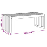 Coffee Table Brown 90 x 45 x 35 cm Solid acacia wood 4108120