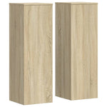 Plant Stands 2 pcs Sonoma Oak 33x33x100 cm Engineered Wood 3307884