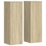 Plant Stands 2 pcs Sonoma Oak 33x33x100 cm Engineered Wood 3307884