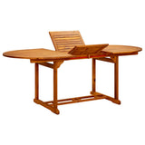 Garden Dining Set Black Solid Acacia wood Medium 3281721
