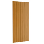 Roof Panels 36 pcs Galvanised Steel Light Wood 100x45 cm 317220