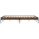 Bed Frame without Mattress Brown Oak 120x190 cm Small Double 845050