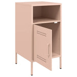 ZNTS Bedside Cabinets 2 pcs Pink 36x39x68 cm Steel 843069