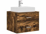 Bathroom Cabinet Set 3 pcs Smoked Oak 49.5 x 41 x 62.5 cm 3405839