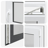 Basement Window RISOR 60x60 cm Tilt&Turn DIN Right Anthracite 4108386