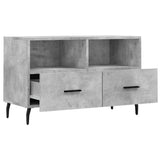 TV Cabinet Concrete Grey 80x36x50 cm Engineered Wood 828992