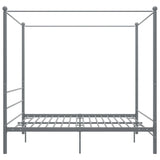 Bed Frame Grey Powder-coated metal Super King Durable Bed Frame 325068