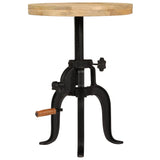 Side Table 45x cm Solid Mango Wood and Cast Iron 247587