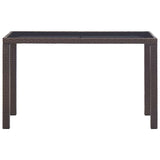 Outdoor Dining Table Brown 46447