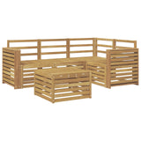 Outdoor Sofa Set 5 pcs White 59 x 59 x 37 cm Solid Acacia Wood 3391799
