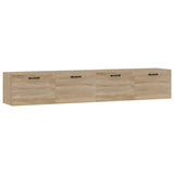 Wall Cabinets 2 pcs Sonoma Oak 100x36.5x35 cm Engineered Wood 3115670