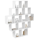 Wall Shelf White 120 x 20 x 136 cm Engineered Wood 8012156