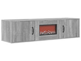 Electric Fireplace Grey Sonoma 110 x 30 x 36.5 cm 8021028
